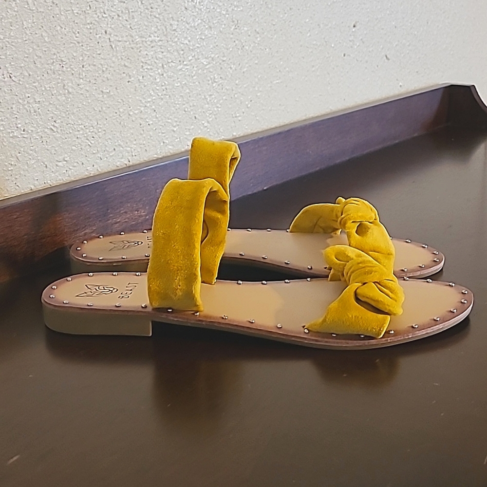 Beast Yellow Rita Sandals, size 7.5 - Picture 2 of 3